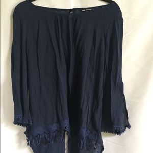 Navy Blue Unique Spectrum Blouse